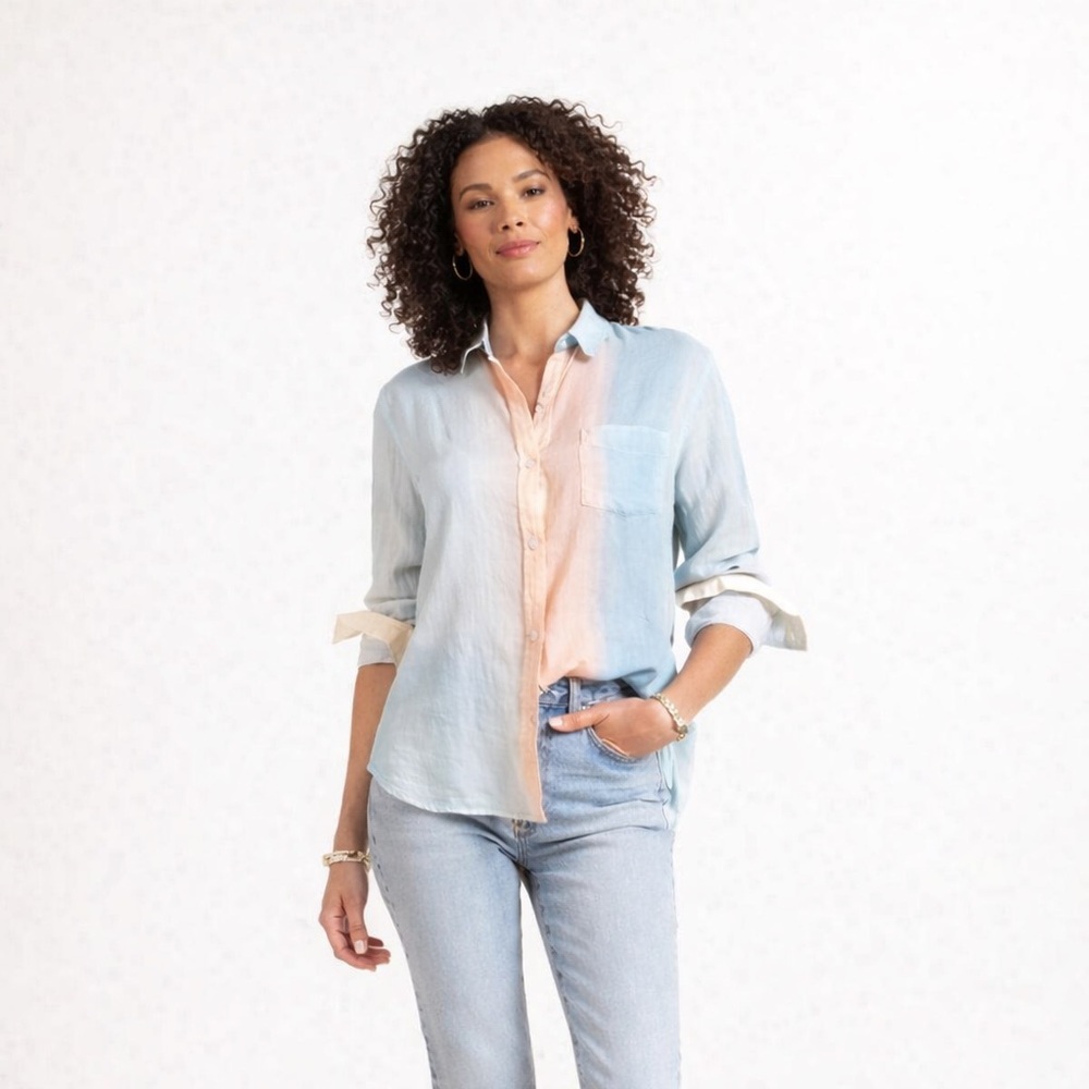 Rails Charli Sunset Gradient Button Up Top Size Medium
